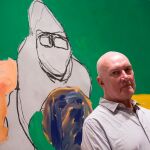 El pintor irlandés Sean Scully durante la presentación de su última serie / Foto: Efe