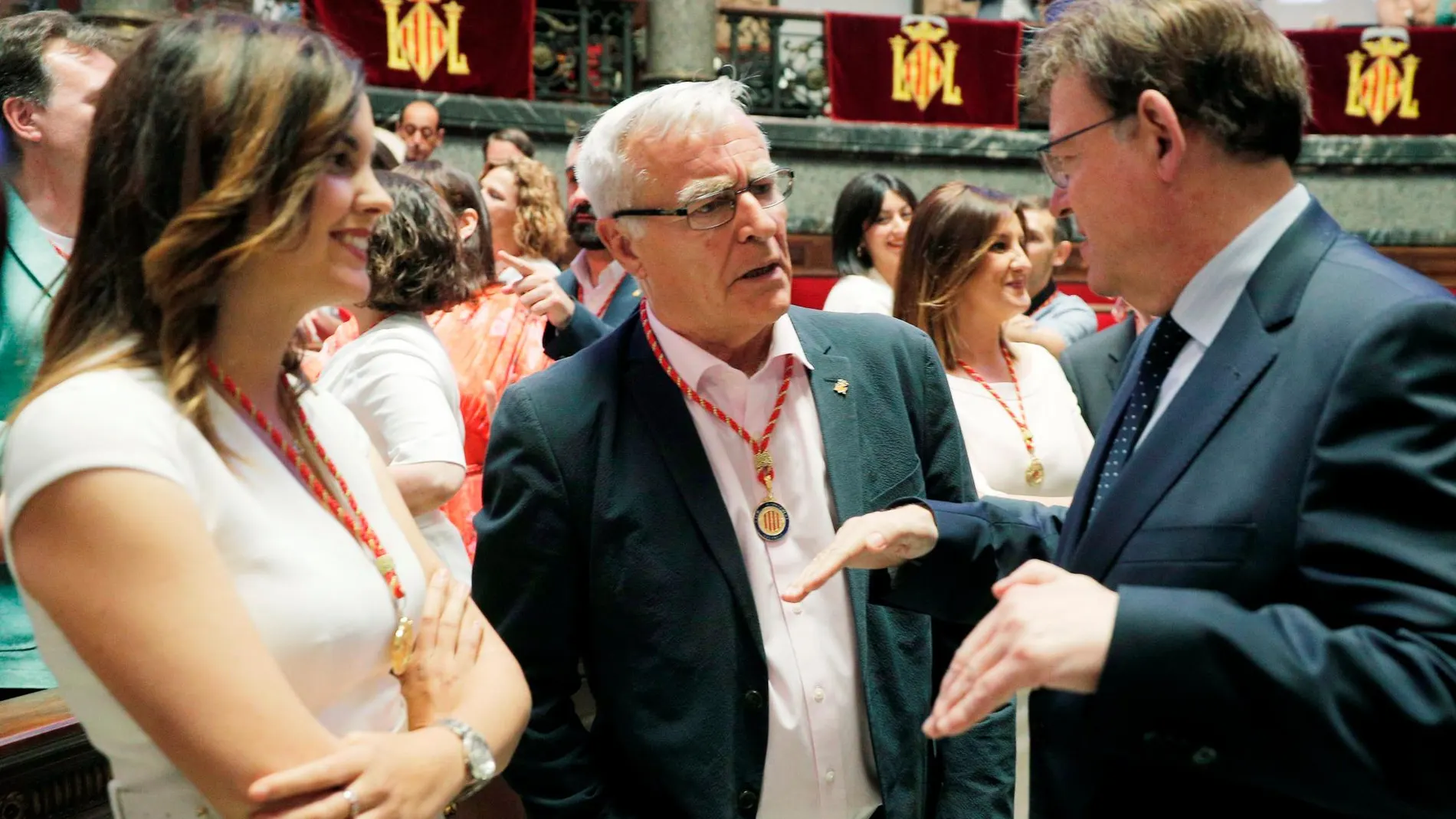 El presidente Puig acudió hace una semana a la toma de posesión de Joan Ribó como alcalde de Valencia