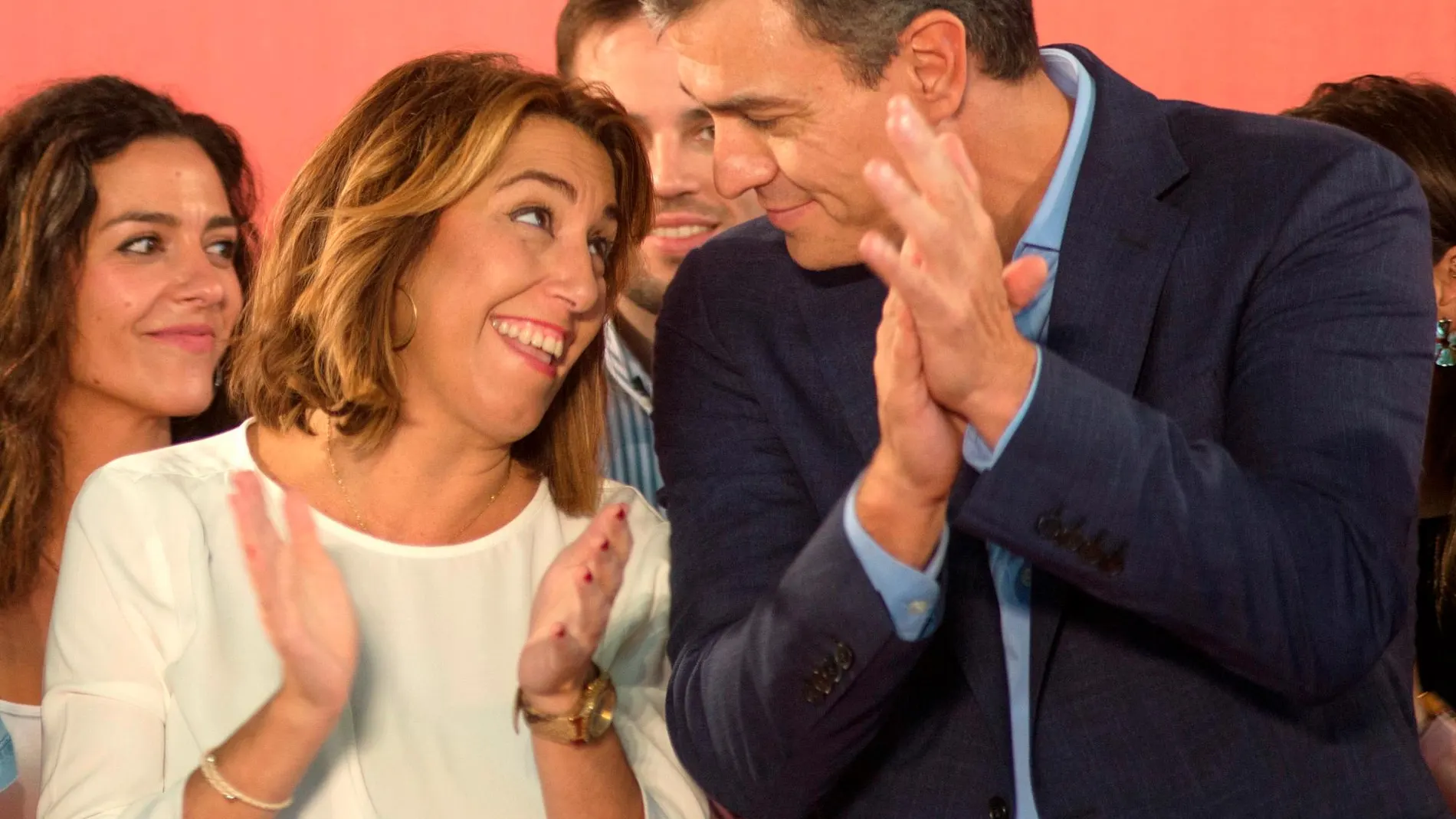 Susana Díaz y Pedro Sánchez, en Jaén / Foto: Efe