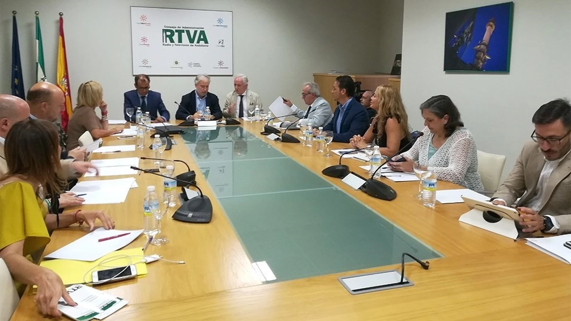 El Consejo de Administración de la RTVA se reunió ayer para avanzar en los cambios adoptados por la nueva dirección / Foto: EP