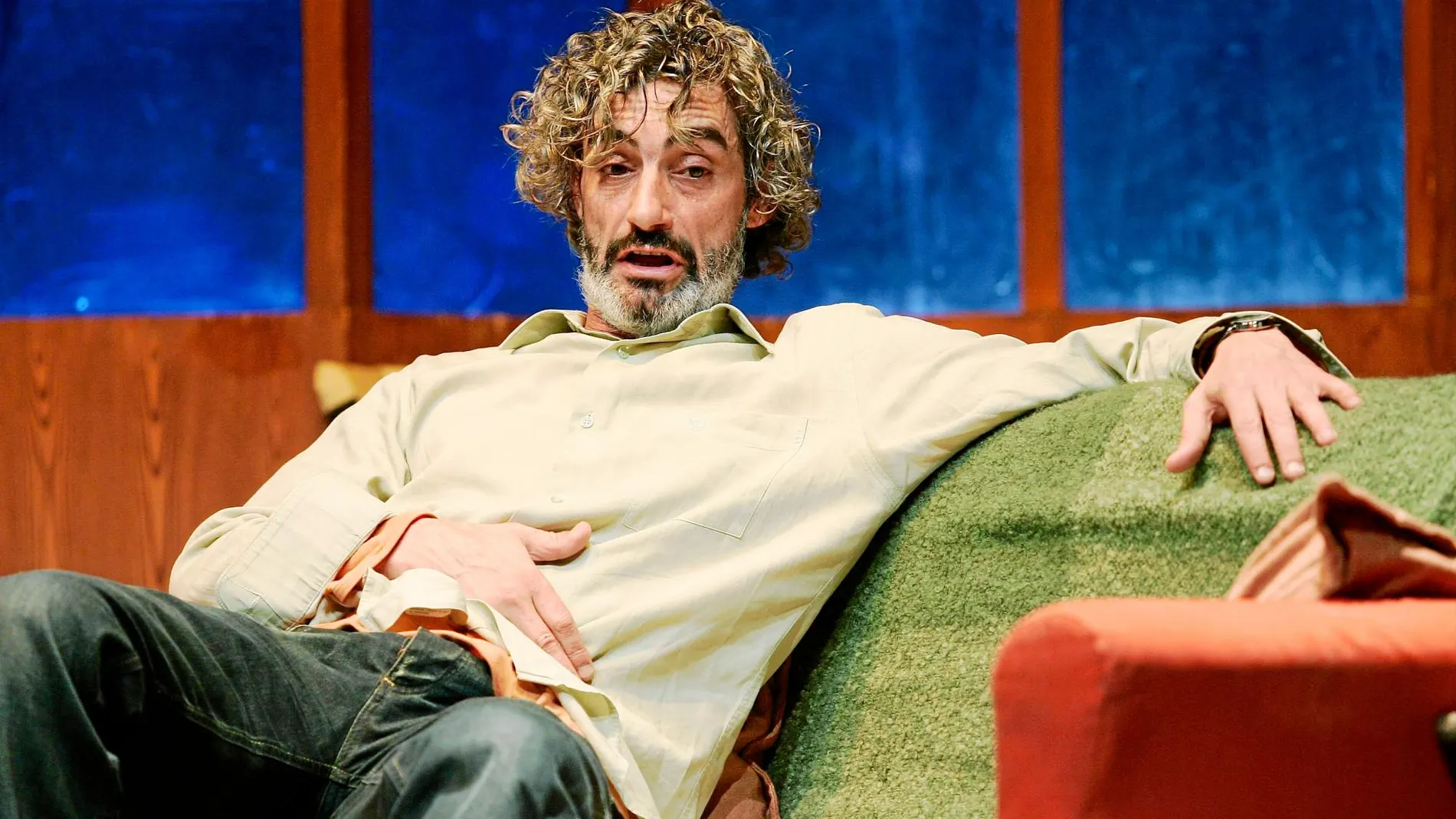 Micky Molina hace 11 años, en la presentación de la obra de teatro «Tío Bob», irreconocible si se le compara con su aspecto actual