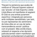 “Vergüenza”, la respuesta de los jugadores al club de Lleida que aseguró respetar la sentencia del proces