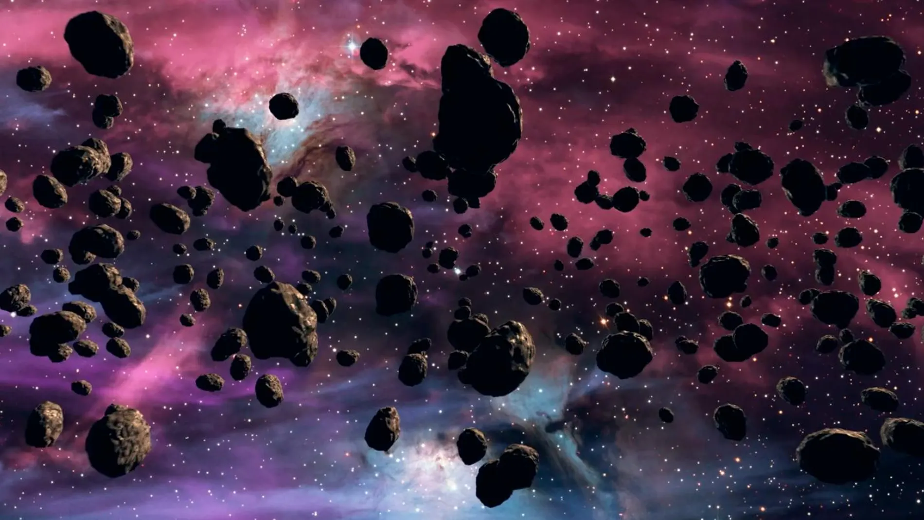 Asteroides en el espacio