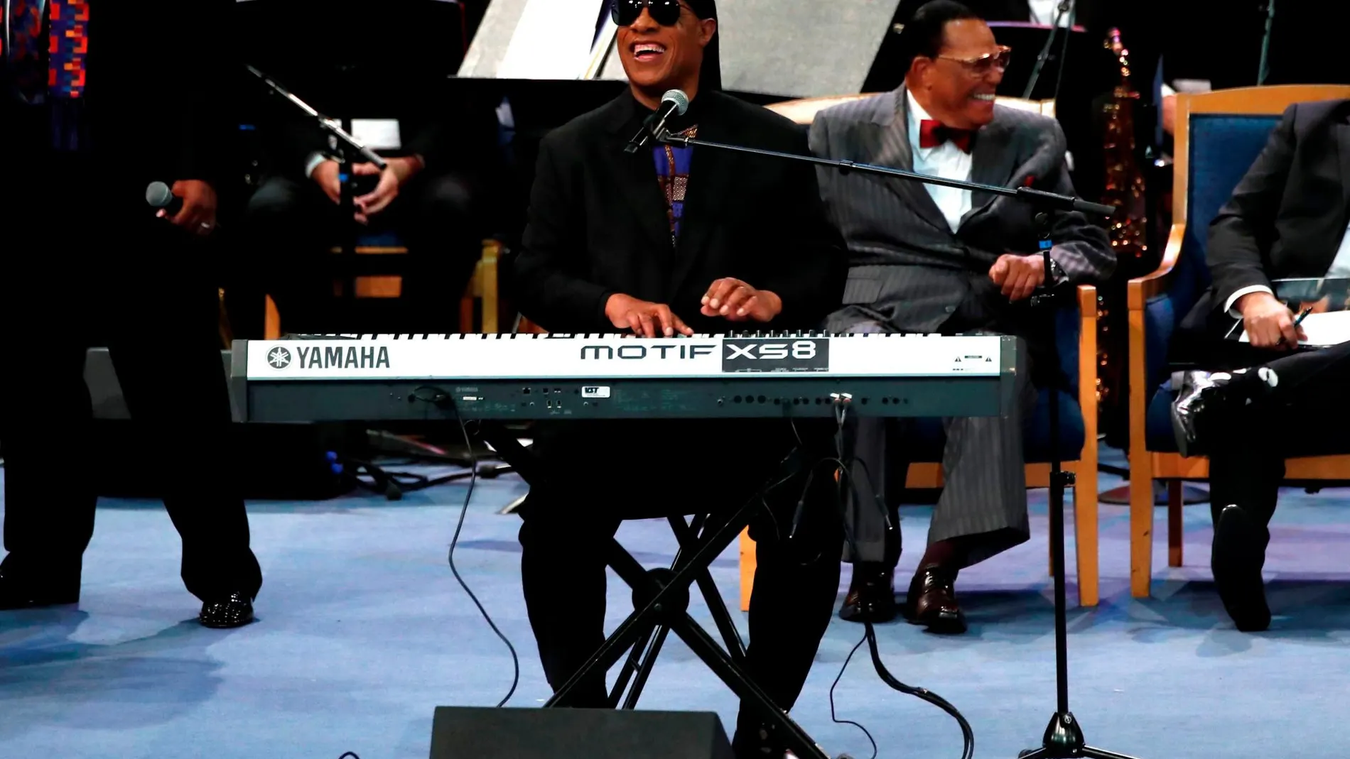 Stevie Wonder druante una reciente actuación en Detroit