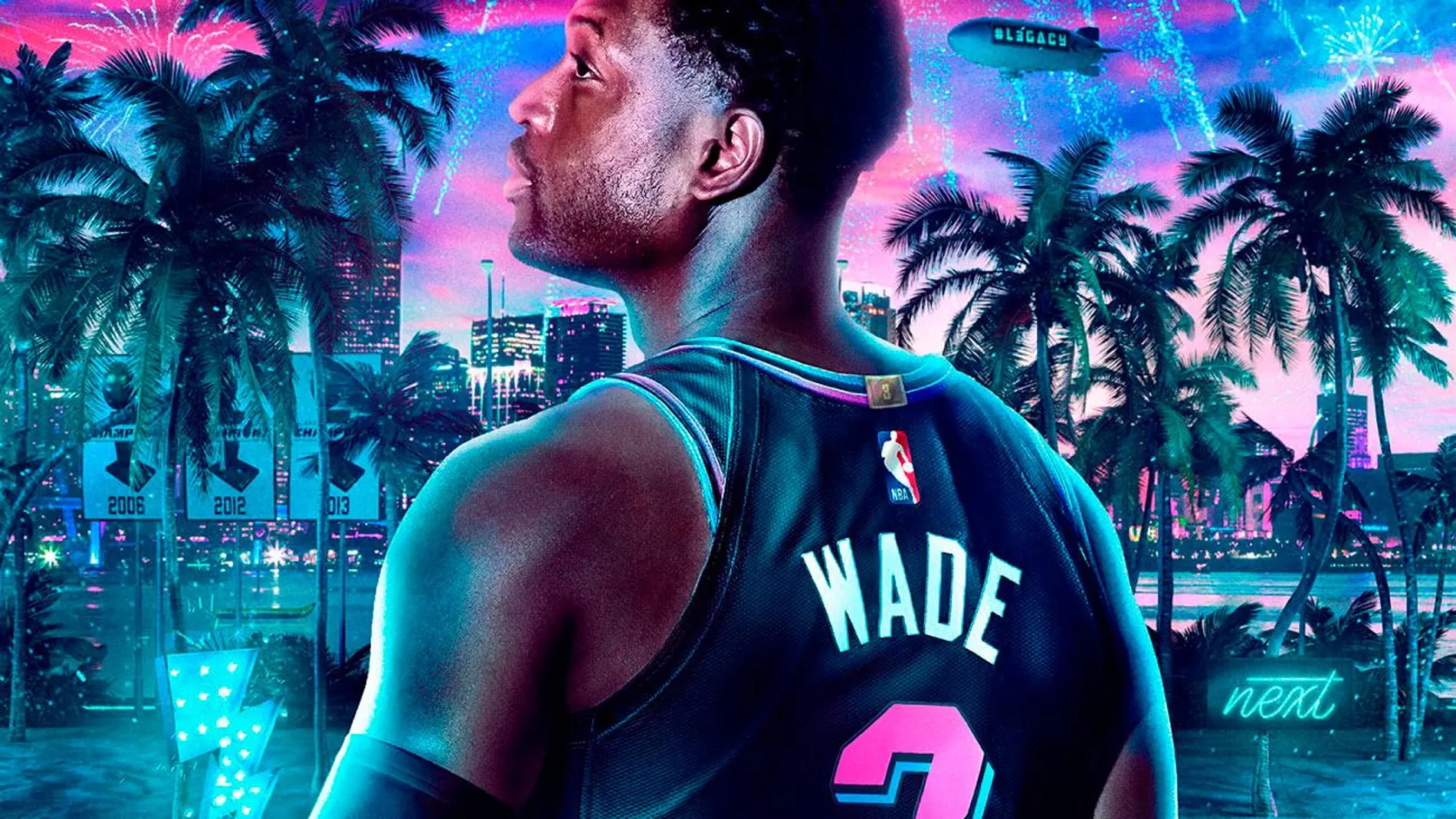 Dwayne Wade en la portada del NBA 2K20
