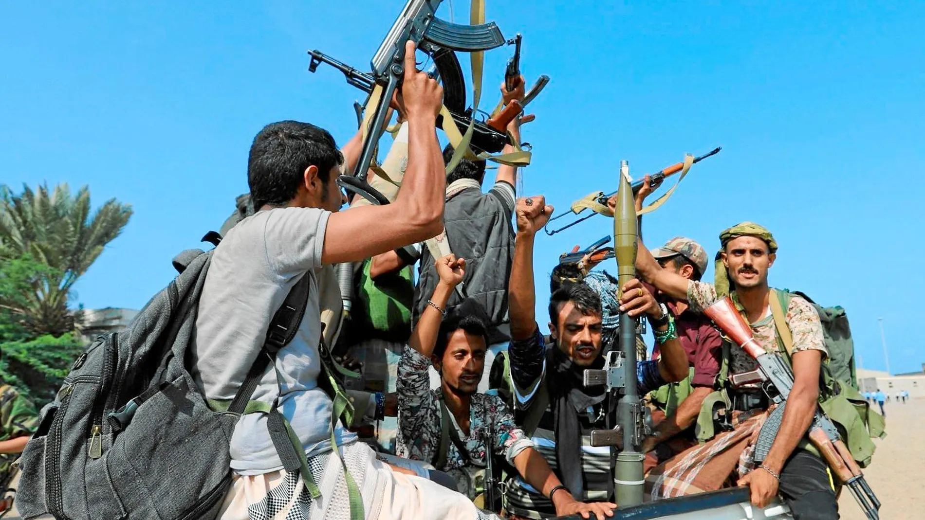 Milicianos hutíes se retiran de la ciudad de Hodeidah en Yemen