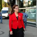 La alcaldesa de Móstoles, Noelia Posse, a su llegada a la Gala del Deporte que se celebró hace unos días en el municipio