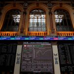 Panel de la Bolsa de Madrid, en una imagen de archivo