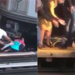 La menor fue rescatada por unos pasajeros en Kingsbridge Road, Nueva York / YouTube