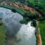 Imagen del río Jarama, que se encuentra en mal estado debido a la contaminación
