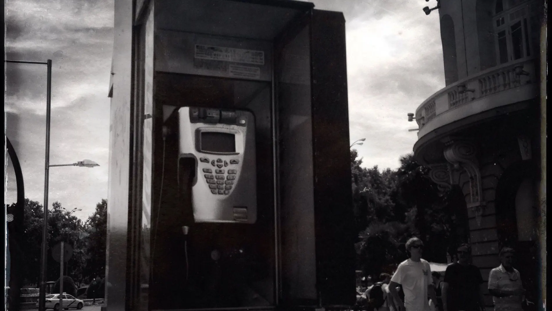 Cabina telefónica en Madrid