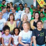 La consejera de Familia e Igualdad de Oportunidades, Isabel Blanco, visita a los niños saharauis y a sus familias de acogida en Castilla y León, que participan en el programa solidario 'Vacaciones en Paz'