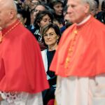 Carmen Calvo asistió el pasado fin de semana al consistorio celebrado en la basílica de San Pedro en Roma