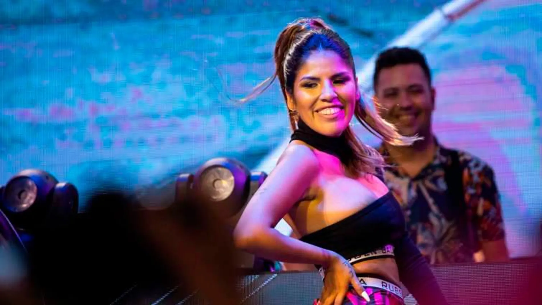 Isa P durante una actuación en la discoteca Kapital / Foto: Jesús G. Feria