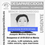 Encuentran al menor desaparecido en Murcia desde el lunes