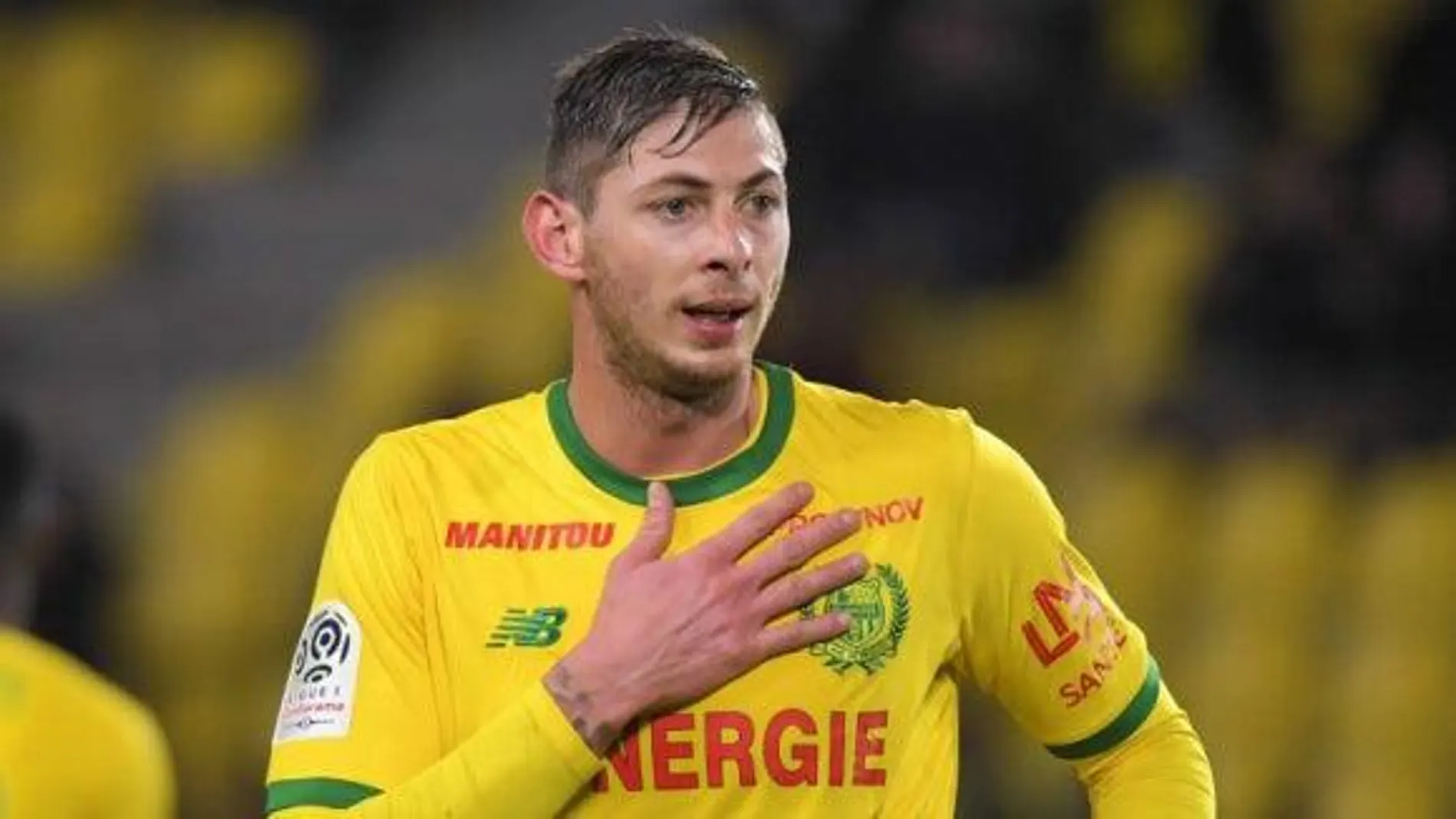 Emiliano Sala, en un partido con el Nantes