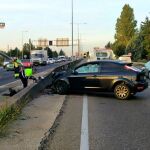 Accidente de un atropello a un ciclista en Valladolid donde no hubo lesionados ocurrido esta mañana