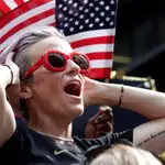 Megan Rapinoe durante la celebración de EEUU