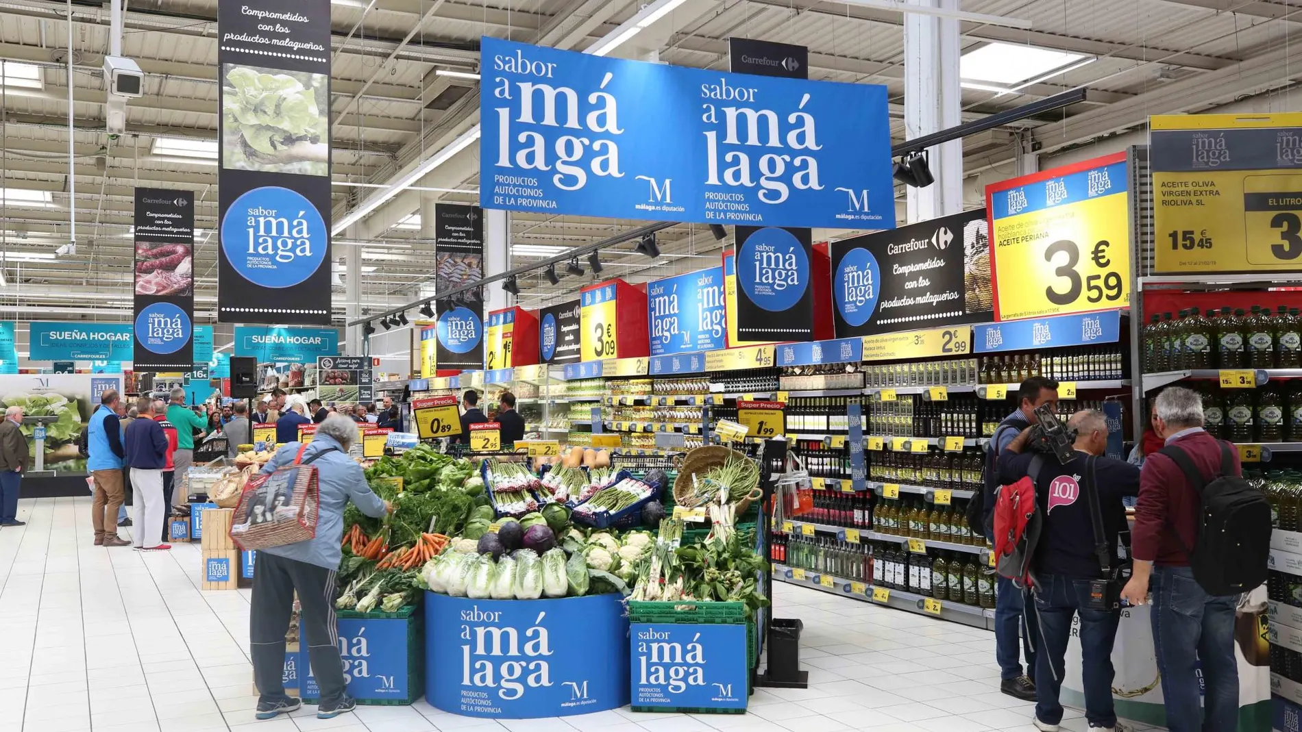 Carrefour lanza una nueva campaña para promocionar Sabor a Málaga en sus diez hipermercados de la provincia / La Razón