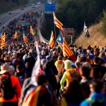 Las “Marchas por la libertad” confluyen hoy en Barcelona y complican aún más la movilidad afectada por la huelga