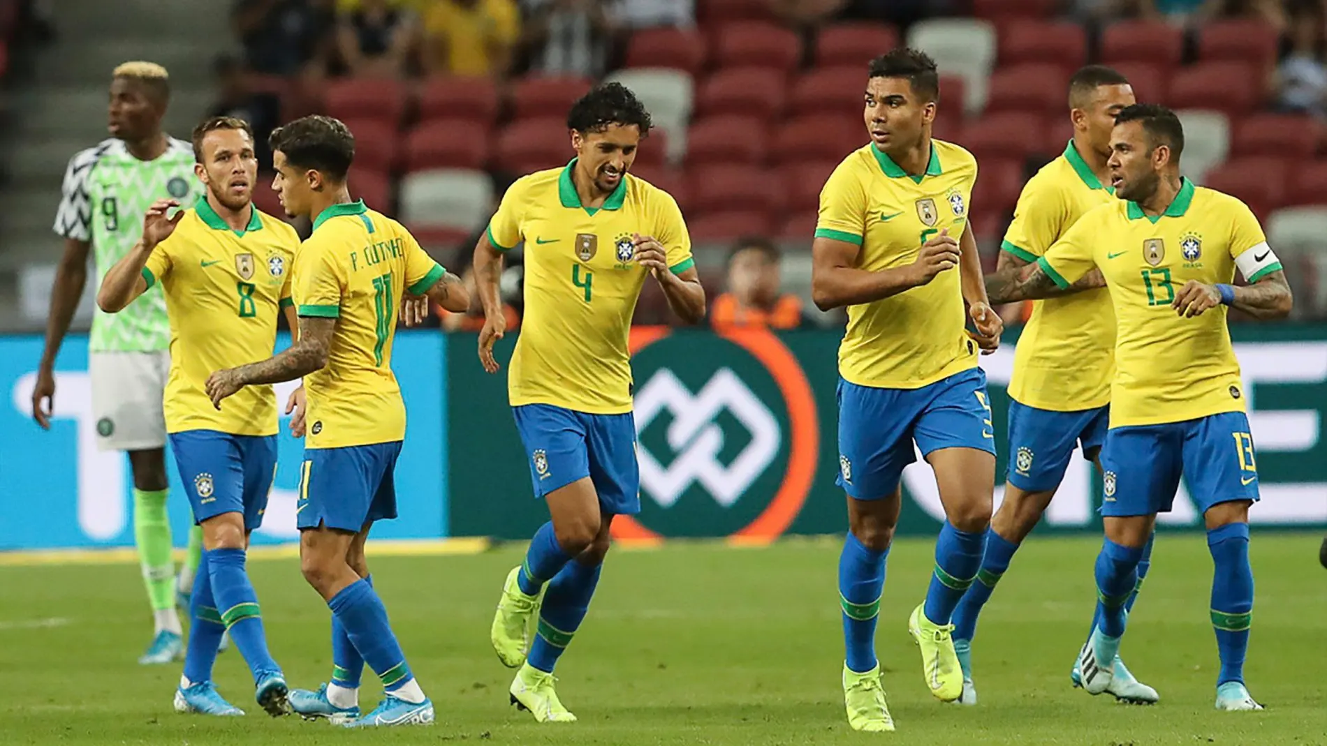 Casemiro marcó un gol con Brasil