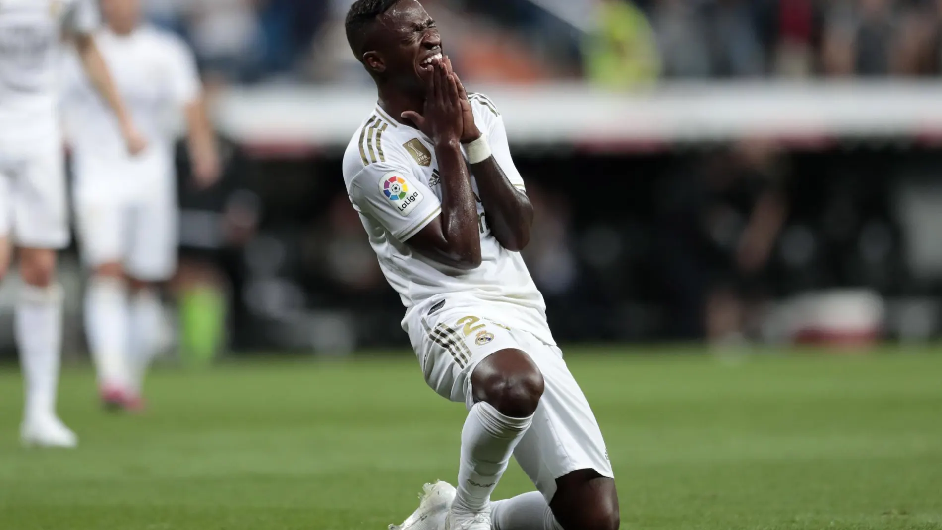 Vinicius, celebra su gol