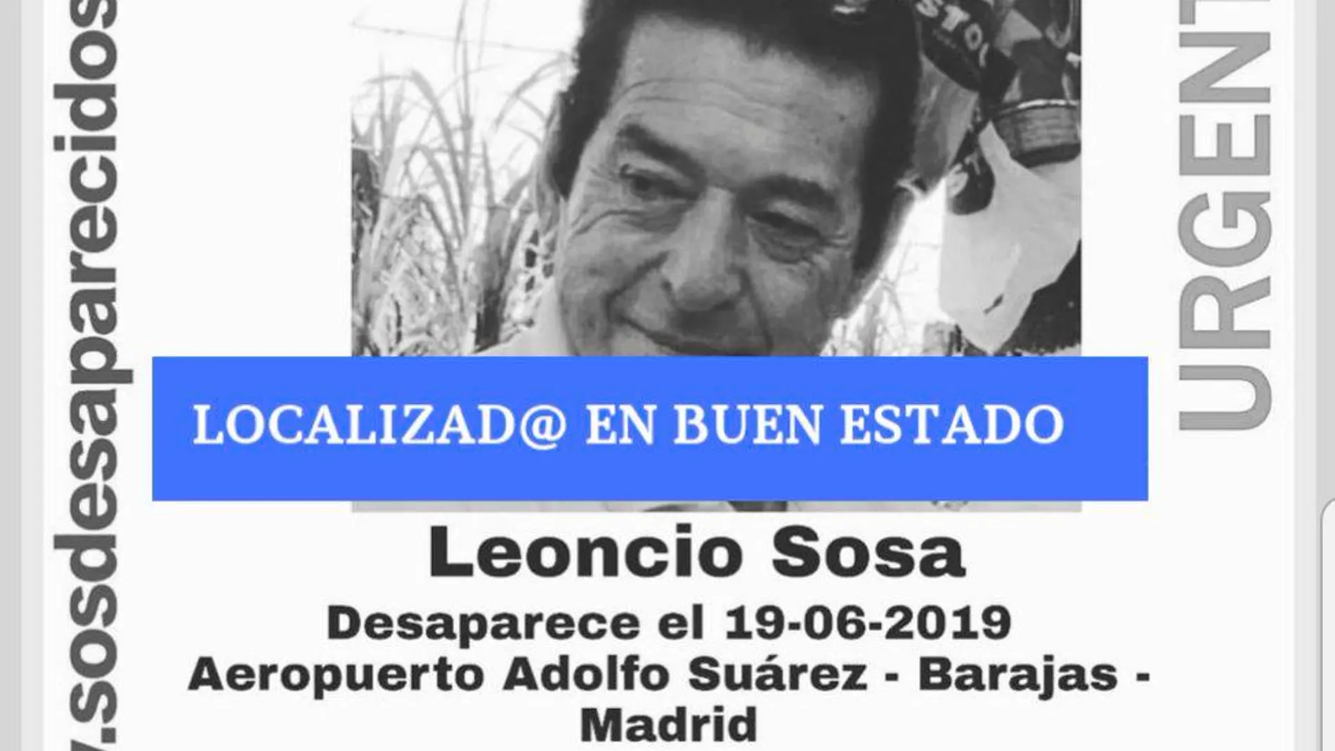 Leoncio Sosa desapareció el miércoles