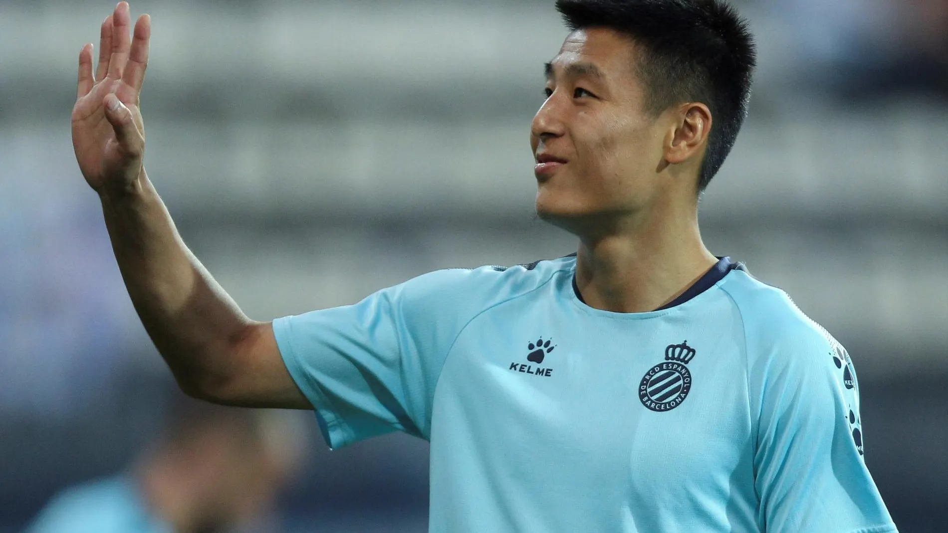 Wu Lei se ha ganado el cariño de la afición del Espanyol
