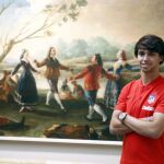 El portugués Joao Félix, en el Museo del Prado, donde se grabó su vídeo de bienvenida