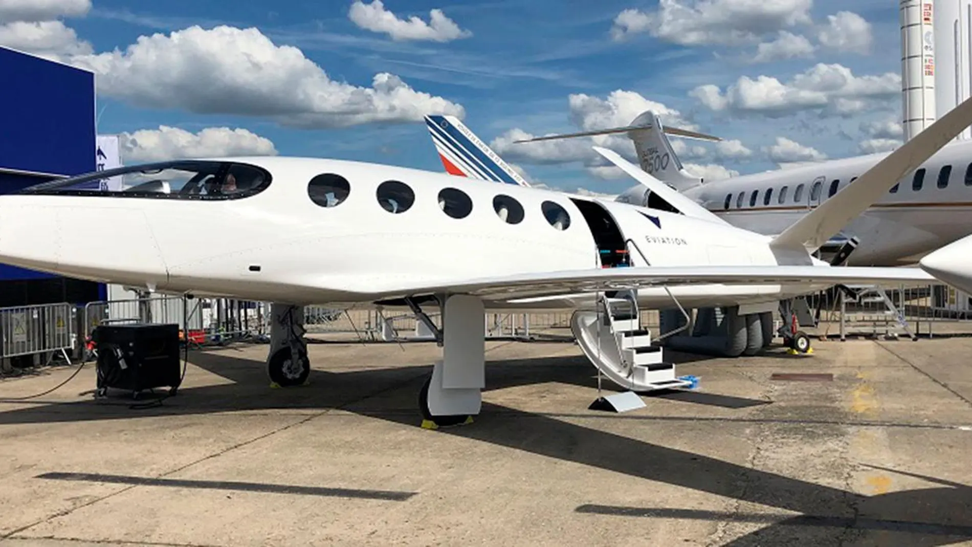 Alice en la presentación en el salón de la aviación de Le Bourget, en Francia.