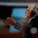 Josep Borrell en la sesión de preguntas de los europarlamentarios este pasado lunes/Efe