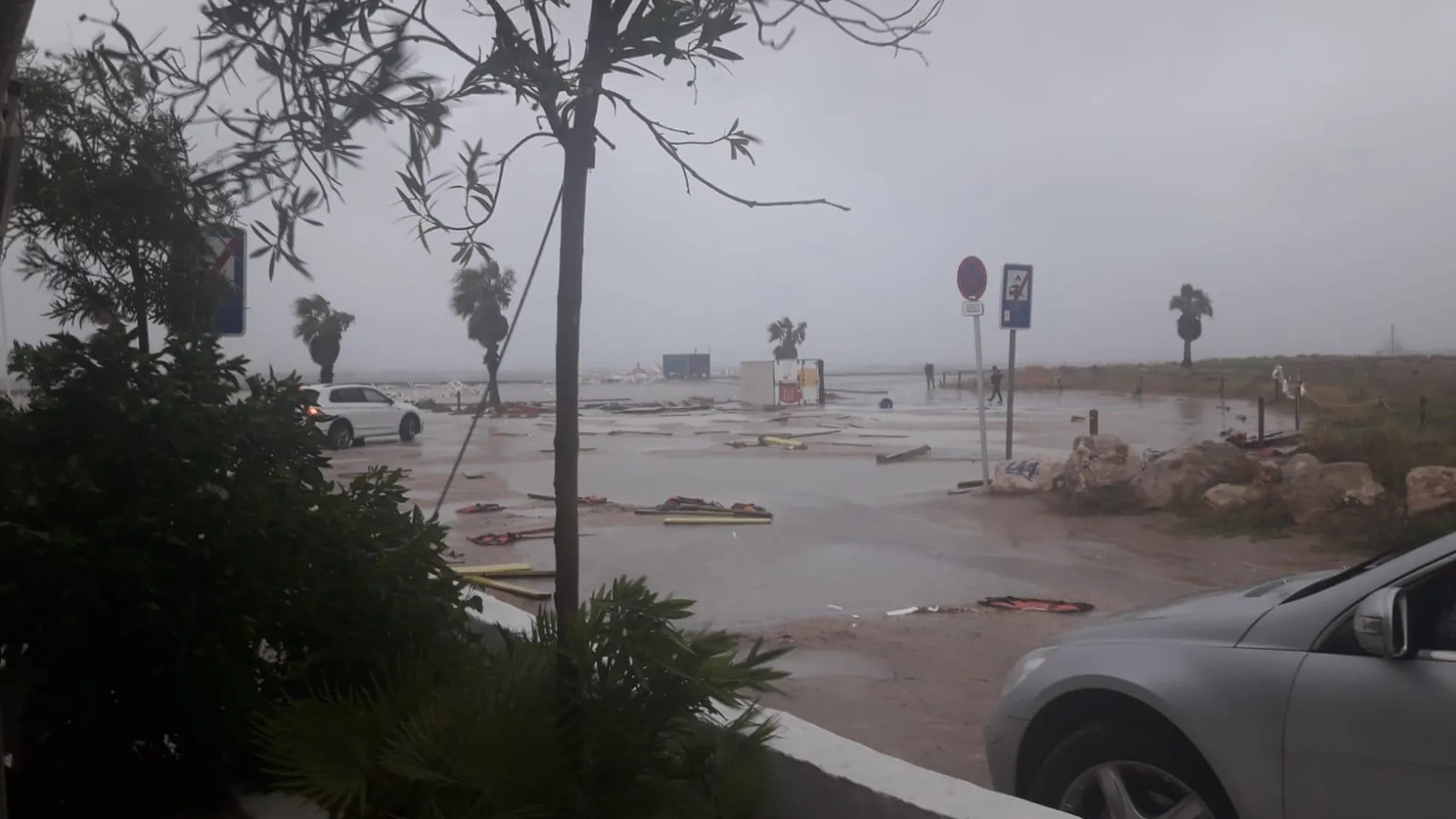 Imágenes del temporal en Dènia. LA RAZÓN