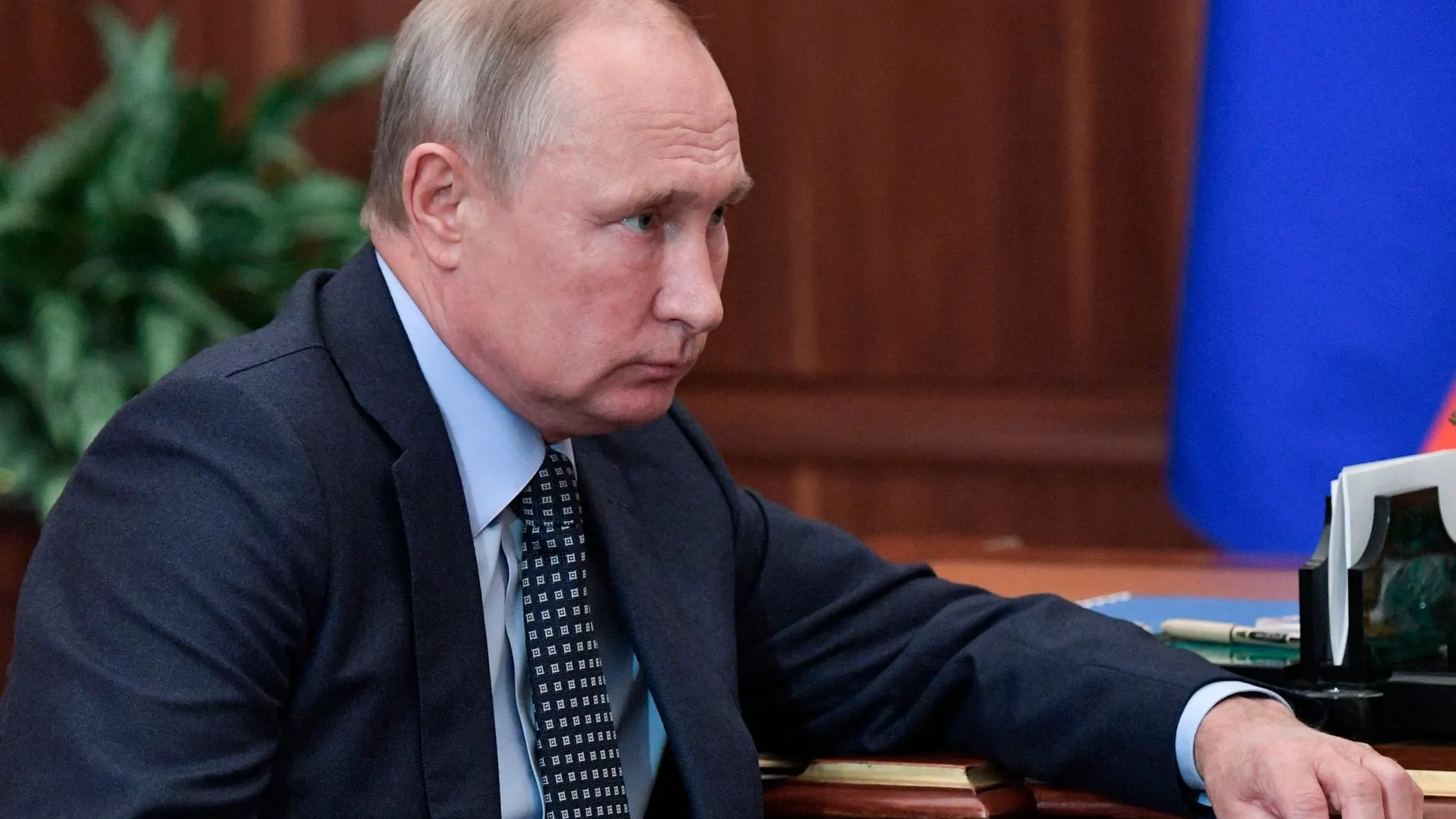 El presidente ruso, Vladimir Putin , ayer en Moscú / Reuters