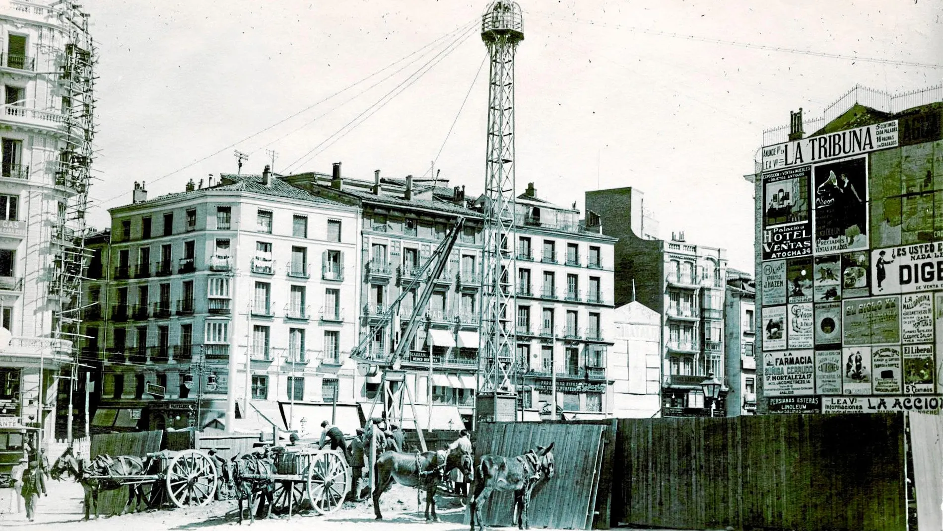 En 1917, en pleno centro de Madrid, comenzaban las obras del primer suburbano. Era la tercera capital europea con Metro tras París y Londres