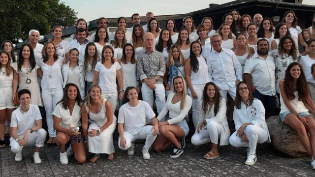 Las jugadoras del circuito, en la foto de presentación de Suecia