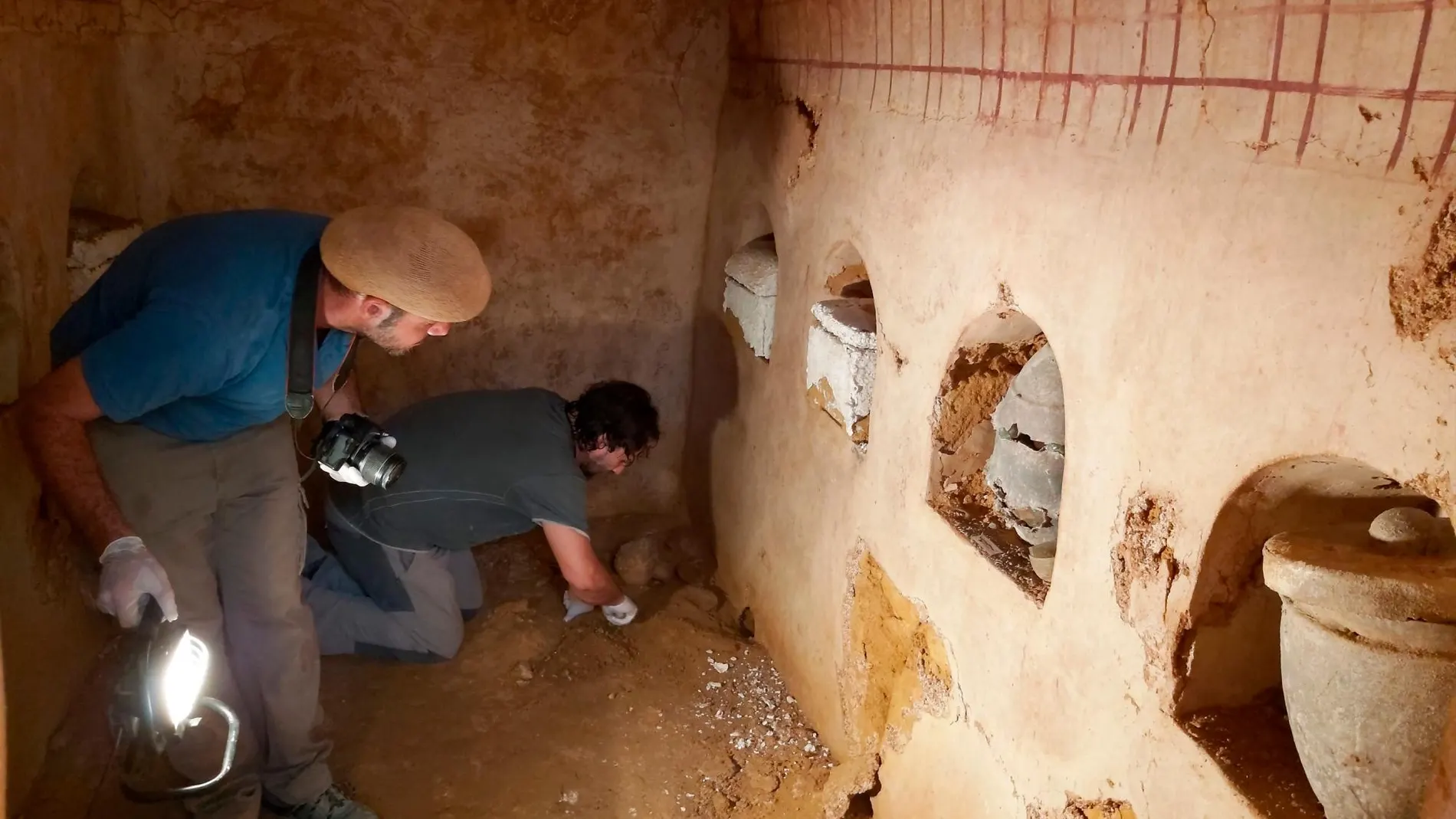 Cámara funeraria de época romana descubierta en Carmona / Foto: EP