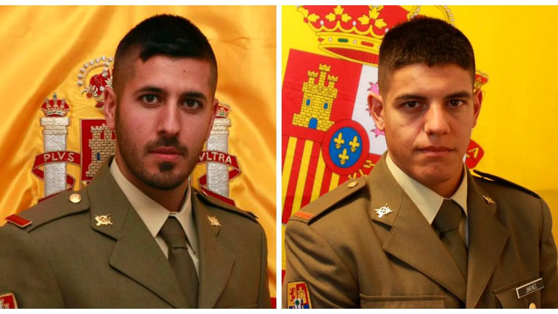 Los soldados Jiménez y Carmona pertenecientes a la División “San Marcial”