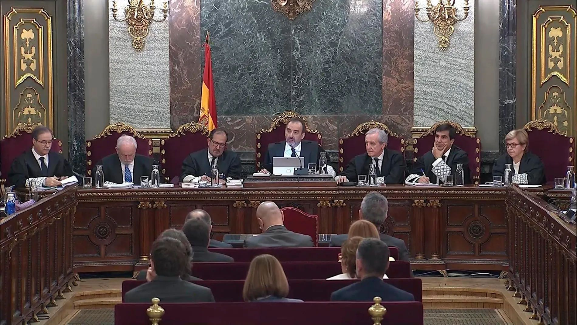 El Tribunal Supremo durante la 52ª y última jornada del juicio del “procés”