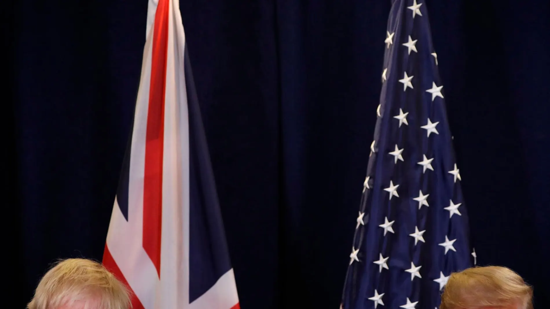 Donald Trump durante una cumbre bilateral con Boris Johnson / Foto: Reuters