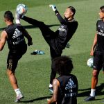 Keylor Navas durante un entrenamiento con el Real Madrid / Efe