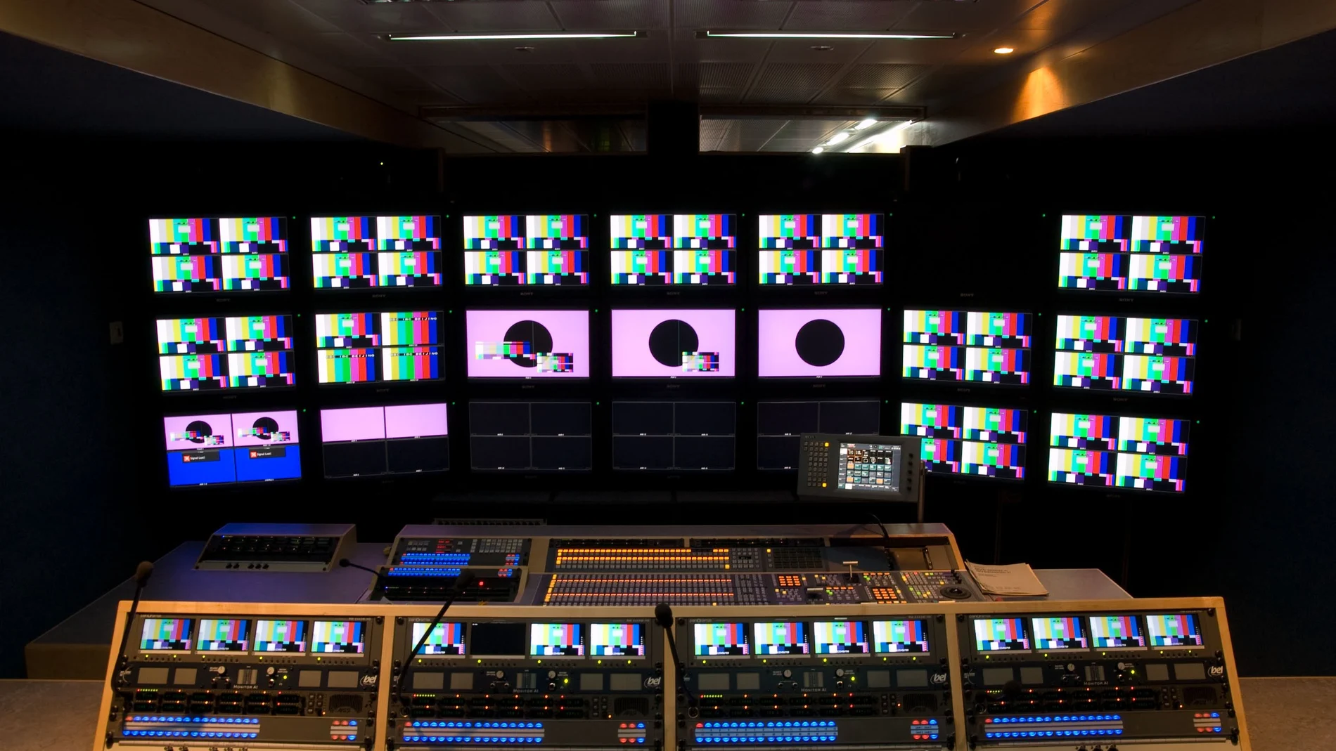 Sala de control de televisión