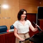 La candidata popular podría ser investida como presidenta de la Comunidad de Madrid el próximo miércoles