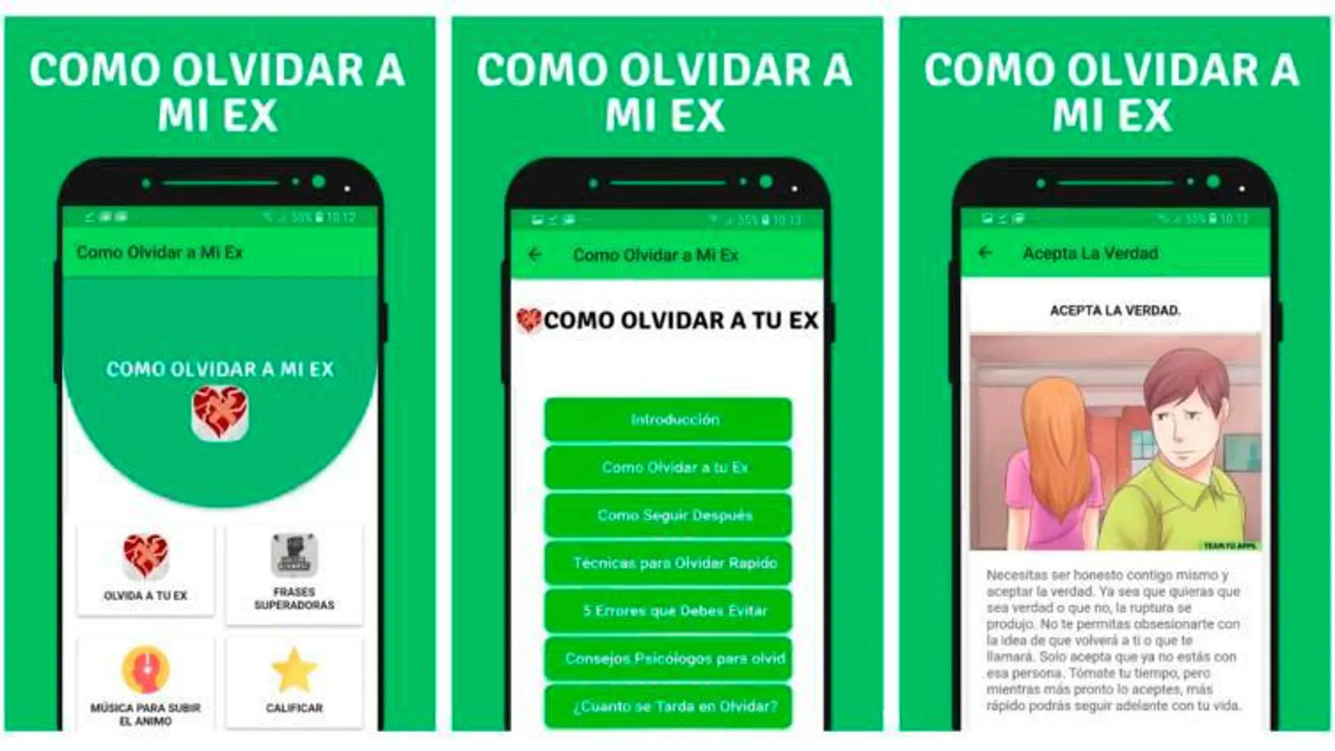 App ómo Olvidar a Mi Ex