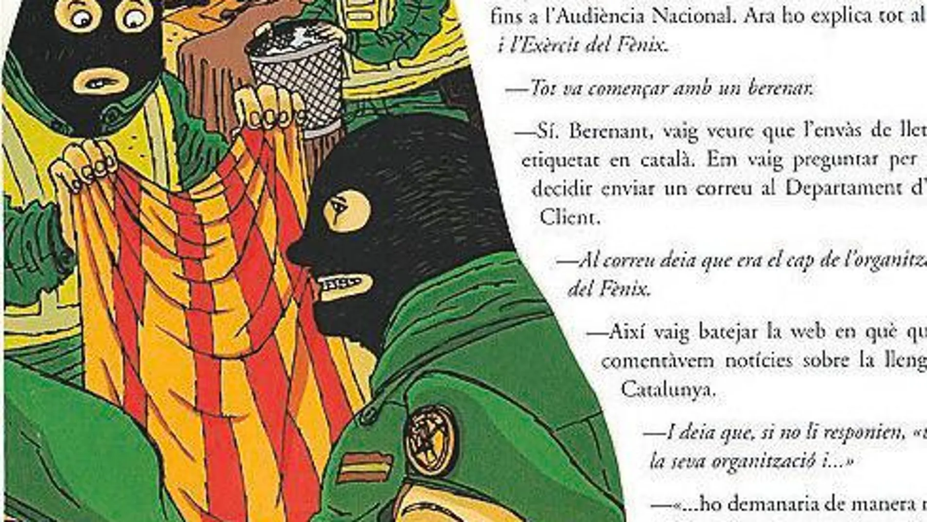 Imagen de alguno de los contenidos de los libros de texto catalanes
