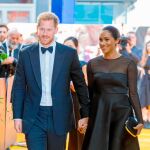 Los duques de Sussex, en el estreno el domingo de «El rey león»