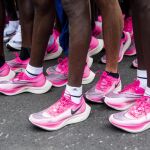 [Vienna (Austria), 12/10/2019.- A view of pacemakers wearing pink shoes after the INEOS 1:59]
