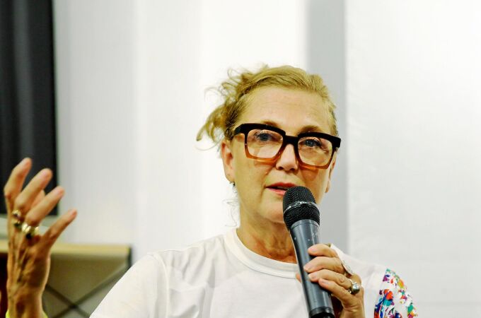 Francesca Thyssen, ayer en Madrid, inauguró la sede en Madrid de FTB21