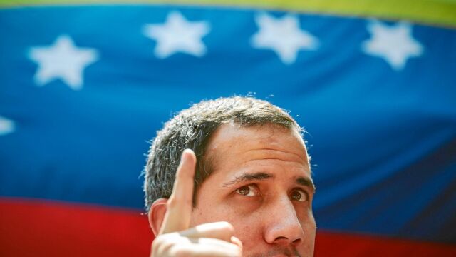 El presidente encargado de Venezuela, Juan Guaidó