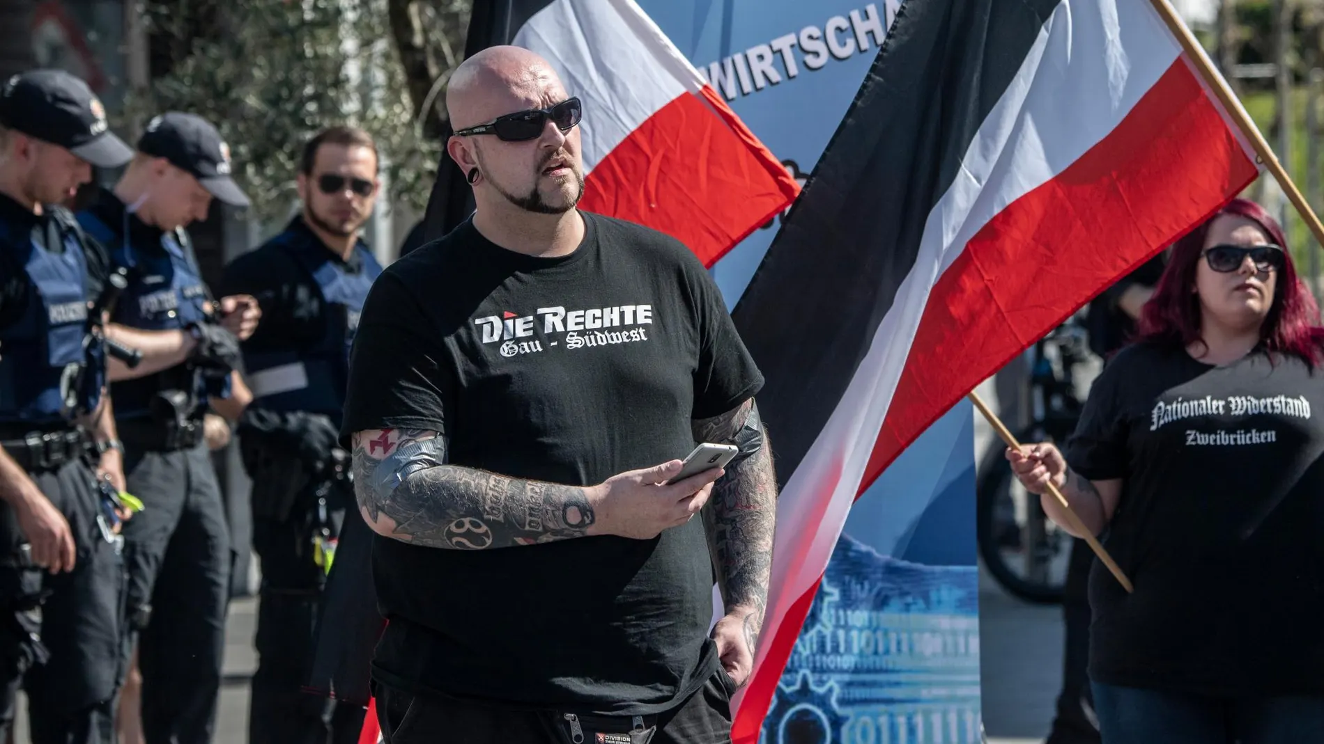 Miembros del grupo ultraderechista 'Die Rechte' (La Derecha) en Alemania/Ep