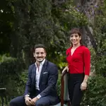 Damián Quintero y Sandra Sánchez en la Residencia del Embajador de Japón en España